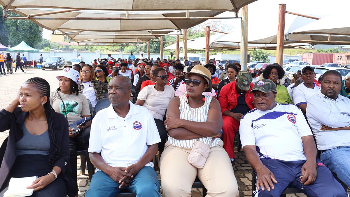 Public Sector Unions converged at the SNAT Centre for their consultative meeting yesterday. They resolved to go to Mbabane today.